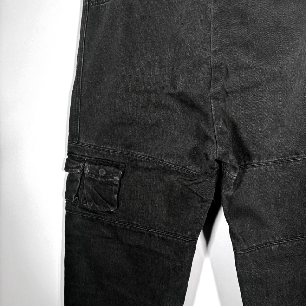 MNML - V244 Cargo Denim Jeans Vintage Black Size 38 - New with Tags - Picture 6 of 9